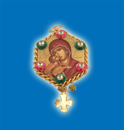 Small Orthodox Hexagon Icon Hanging